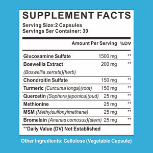 Vitahealthy fabrika kaynağı glukozamin kondroitin <span class=keywords><strong>MSM</strong></span> kapsül zerdeçal ortak sağlık desteği glukozamin kapsüller - Product Image 5