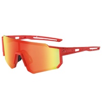 Lunettes de soleil sport personnalisées Viper 2024 unisexes, nouvelles, coupe-vent, monture rectangulaire intégrale transparente/verte, verre optique monobloc UV400