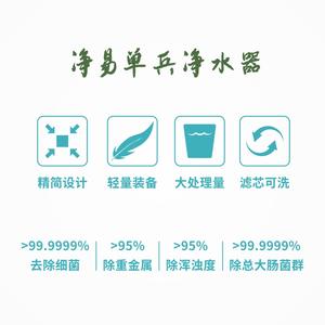 Purificador de Agua Portátil Pure-Easy de 300 ml, Filtro Manual para Exteriores, Herramienta de Supervivencia - Product Image 5