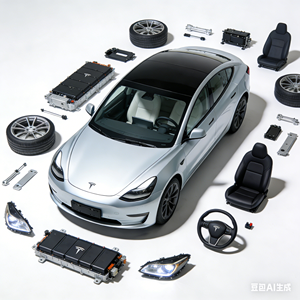 Kit de Carrocería YUCHI para Tesla Model 3 Estilo Hacker, Parachoques Delantero, Parachoques Trasero, Faldones Laterales y Capó para Tesla Model 3 - Product Image 6