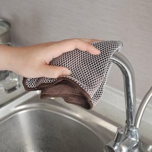 Chiffons de cuisine en microfibre lavables pour la restauration domestique, résistants aux rayures, absorbants l'huile, <span class=keywords><strong>lingettes</strong></span> multi-usages réutilisables - Product Image 3