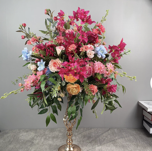 Centre de table indien pour enfants, cuisine, dernières nouveautés, mini-boule de fleurs artificielles lavande et <span class=keywords><strong>lilas</strong></span> pour décoration intérieure et mariage - Product Image 1