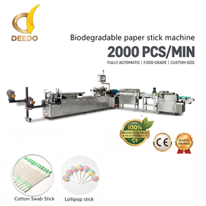 Máquina Automática para Fabricar Palitos de Papel Desechables para Piruletas, Hisopos y Agitadores de Café - Product Image 1
