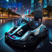 Plaza de karting commercial, parc d'attractions ; Voitures électriques à dérive pour enfants, voitures de course récréatives pour adolescents, intérieur et extérieur