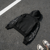 Sweat-shirts personnalisés avec patchs, sweat-shirts à fermeture éclair personnalisés avec strass, sweat-shirts vintage en molleton français délavé, streetwear pour hommes