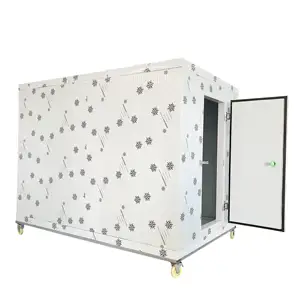 Hot sale FOB walk in freezing room cold storage with refrigeration equipment chiller for frozen meat fish ready to ship