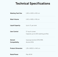 Système de laboratoire d'impression 3D dentaire industriel Phrozen Wash+ avec technologie DLP automatique, lit chauffant haute capacité PLA/PEI, flexible et efficace
