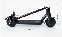 Patinete Eléctrico Plegable, Patinete Eléctrico Portátil para Adultos, para Viajes Urbanos
