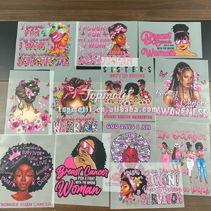 Pink Breast <span class=keywords><strong>Cancer</strong></span> DTF Transferencia <span class=keywords><strong>de</strong></span> calor Transferencia <span class=keywords><strong>de</strong></span> hierro en pegatinas <span class=keywords><strong>de</strong></span> transferencia <span class=keywords><strong>de</strong></span> calor Impresión <span class=keywords><strong>de</strong></span> transferencia para camiseta - Product Image 5