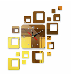 3D moderne auto-adhésif acrylique miroir <span class=keywords><strong>horloge</strong></span> murale bricolage autocollant <span class=keywords><strong>horloge</strong></span> pour la décoration de la maison - Product Image 4