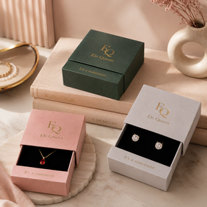 Caja de regalo de lujo con cajón, caja de embalaje de papel para joyería con logotipo personalizado para anillos, pendientes, accesorios, tienda de regalos y embalaje de joyería - Product Image 1