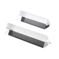 Pujiang Offre Spéciale K9 prisme équilatéral en verre optique triangulaire presse-papier en cristal triangle clair personnalisé
