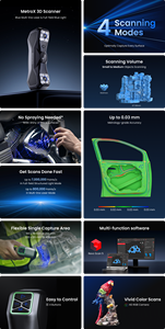 Pmax giao diện USB Độ chính xác đo lường (0.01mm) Máy quét 3D laser cầm tay tốc độ 60fps 1x1x1m quét khối lượng bảo hành 1 năm - Product Image 6