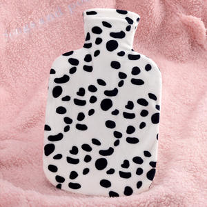 Bouteille d'eau chaude en caoutchouc la moins chère de 500ml mini sac d'eau chaude réutilisable avec couverture en peluche douce - Product Image 3