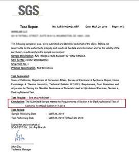 <span class=keywords><strong>BONNO</strong></span> – mousse d'isolation acoustique en polyuréthane, haute densité, retardateur de flamme - Product Image 5