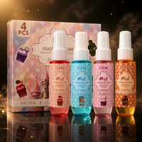 Fournisseur en gros de brumes corporelles, coffret cadeau de brumes parfumées, parfum corporel léger et frais, brume parfumée portable OEM, spray corporel et capillaire non irritant