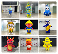 Costume de mascotte personnalisé amusant, personnage de dessin animé en peluche, costume gonflable pour la promotion publicitaire, costume gonflable