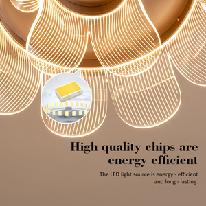 Nuovo Arrivo Lampadario in Acrilico Stile Italiano Moderno, Lampada Avanzata per la Protezione degli Occhi, Luci a Sospensione LED per Soggiorno e Camera da Letto - Product Image 4