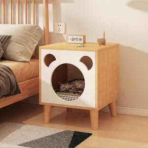 Nouveau design en bois pour chambre de chat et <span class=keywords><strong>chien</strong></span> <span class=keywords><strong>Table</strong></span> de chevet <span class=keywords><strong>Table</strong></span> d'appoint pour chat et <span class=keywords><strong>chien</strong></span> - Product Image 1