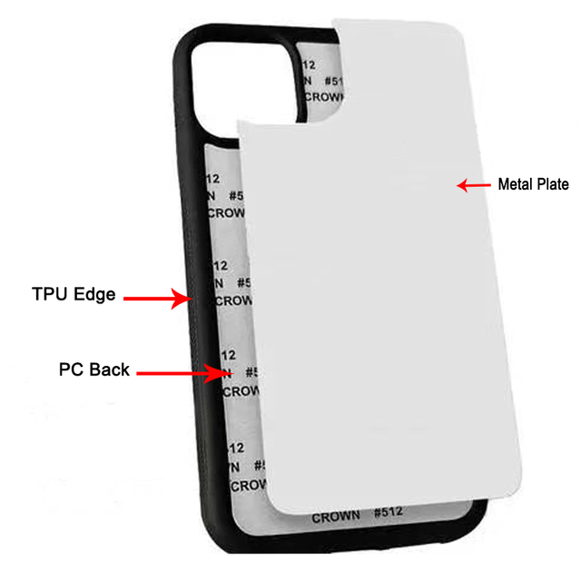 Custom 2D Rubber Sublimation Blank Mobile Cover for iPhone 15 Pro 14 TPU Edge Back Sublimation Phone Case for iPhone