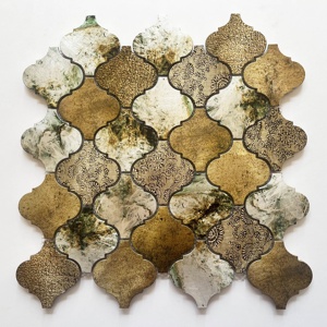 Azulejos de pared de <span class=keywords><strong>Color</strong></span> dorado de lujo de diseño moderno, salpicaduras de baño para cocina, baño, Villa, decoración Interior del hogar - Product Image 1