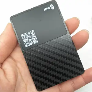 Kartu NFC Bisnis Cerdas Digital Serat Karbon Cetak Kustom