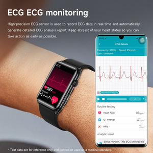 Reloj Inteligente VivoTime GE50 con ECG+PPG, Monitor de Ritmo Cardíaco, Resistente al Agua IP68, Pantalla AMOLED Rectangular Magnética de 50 mm, 5-7 Días de Autonomía - Product Image 2