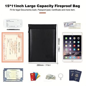 Fire and Water Resistant Office Documet <b>Bag</b> File Collection <b>Bag</b> Safe <b>Document</b> Storage <b>Bag</b> Hot Selling - Product Image 4