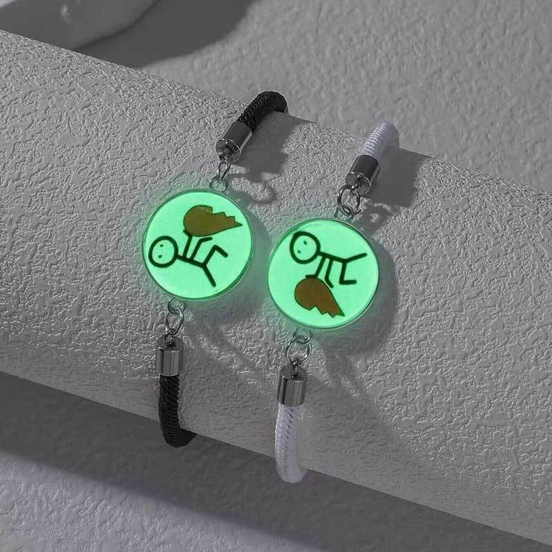 Herringbone black and white rope