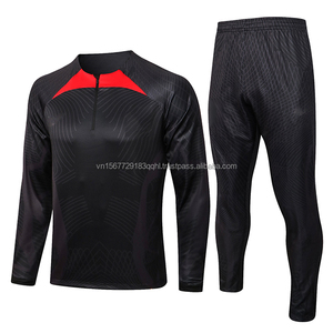 Conjunto de Camiseta de Fútbol Personalizable con Logotipo, Media Cremallera, Transpirable, de Secado Rápido, Unisex, para Entrenamiento - Product Image 5