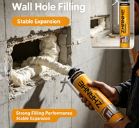 Mousse de polyuréthane en spray à haute expansion, remplisseur de joints, isolation thermique, insonorisation pour l'installation de portes et fenêtres, remplissage de trous dans les murs
