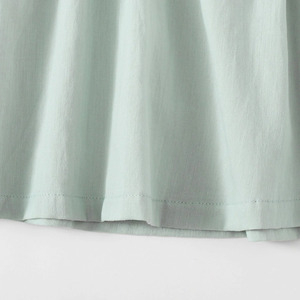 OEM-vestido tejido de algod&oacute;n ligero para <strong>ni</strong>&ntilde;as, venta al por mayor, manga con botones - Product Image 4
