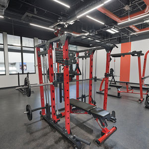 JUREN K3A Attrezzatura Fitness Commerciale in Metallo di Alta Qualità, <span class=keywords><strong>Rack</strong></span> Multifunzionale per <span class=keywords><strong>Squat</strong></span> e Smith Machine, Gabbia per Allenamento Completo del Corpo - Product Image 4