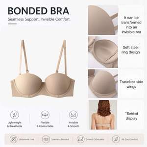 Sujetadores deportivos push-up sexys y cómodos <span class=keywords><strong>para</strong></span> mujer, sin costuras, de media copa, con efecto anticelulítico y de cintura alta, al por mayor - Product Image 6