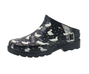 Sabots de jardin en caoutchouc imperméables pour femmes YL3575, mules en caoutchouc d'extérieur, bottes en caoutchouc à enfiler - Product Image 1