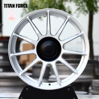 Jantes de voiture TITAN FORCE 19 20 21 22 23 24 pouces, roues forgées sur mesure, verrouillage central, jantes brossées pour Ford GT Mk II GT Le Man Racecar