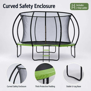 <span class=keywords><strong>Trampoline</strong></span> rond Zoshine Pumpkin Inner Net pour extérieur, avec ressorts haute tension, pour la forme physique en famille - Product Image 1