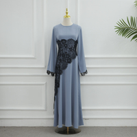 Nouvelle Collection EID 2026, Abaya en dentelle asymétrique Nida, robe musulmane pour femmes, vêtements islamiques, robe maxi pour femmes, robes modestes musulmanes