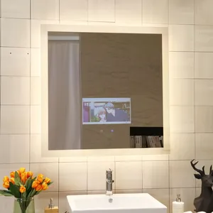 एलईडी स्मार्ट टीवी में बनाया के साथ सैलून नाई की दुकान दर्पण दर्पण टीवी दर्पण 2 में 1 उत्पाद