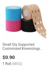 Cinta muscular profesional de 5*4,5 m, cinta atlética de kinesiología acrílica de algodón atlético <span class=keywords><strong>para</strong></span> <span class=keywords><strong>correr</strong></span> - Product Image 3