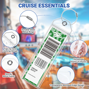 Étiquettes de bagages souples en PVC à <span class=keywords><strong>prix</strong></span> d'entrepôt – Essentiels de <span class=keywords><strong>voyage</strong></span> et de croisière tendance pour les navires NCL, Royal Caribbean, Celebrity – Durabilité garantie - Product Image 4