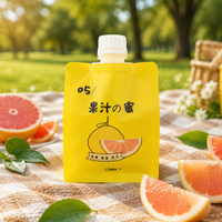 Pochette à bec verseur personnalisée pour jus de fruits, sachet souple à bec plat pour boissons liquides, eau, lait