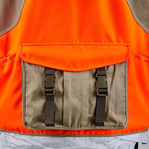 Gilet de chasse personnalisé à haute visibilité avec imprimé hivernal, pour la chasse, la pêche, la randonnée en plein air, avec plusieurs poches - Product Image 2