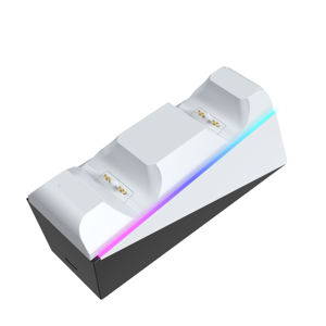 Base de Carga Rápida Dual RGB para Controles de <span class=keywords><strong>PS5</strong></span>, Soporte de Carga por Contacto, Portátil - Product Image 3