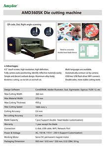 Amydor A3 Max AMD360SK Máquina troqueladora digital para Pegatinas máquina cortadora de papel digital - Product Image 3