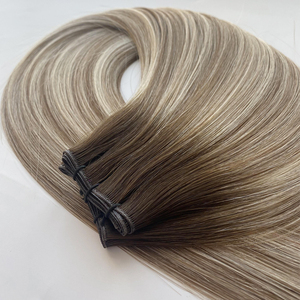 ผมต่อแบบเวอร์จินจากจีน ขายส่ง แบบเส้นเดี่ยว ปลายผมหนา ทุกสี เหมาะสำหรับ Genius Weft - Product Image 2