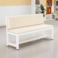 Banc rembourré en métal pour salle de sport, stade, salle technique, salle d'attente, espace de repos, chaise longue, canapé, banc à chaussures