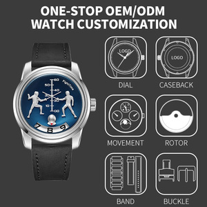 FightTime Watch with Retrograde Minutes Wandering <strong>Hours</strong> Luxury Custom Unique Design Mechanical Automatic Wristwatch Manufacturer - Product Image 6