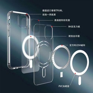 Ốp điện thoại chống sốc, chống rơi, từ tính, trong suốt, bán buôn nhà máy dành cho <span class=keywords><strong>iPhone</strong></span> 11 12 13 14 15 16 16E Pro Max Plus - Product Image 2