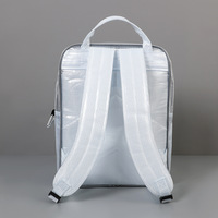Version coréenne 17 pouces PVC antistatique sans poussière sac à dos pour salle blanche 40*30*20 sac à outils informatique en maille complète fermeture à glissière lettre